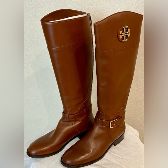 Tory Burch Tall Brown Adeline 20mm riding boots size 9 ๐ค๐๐ผ - Picture 2 of 13